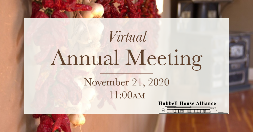 virtual Annual Meeting November 21, 2020 11am