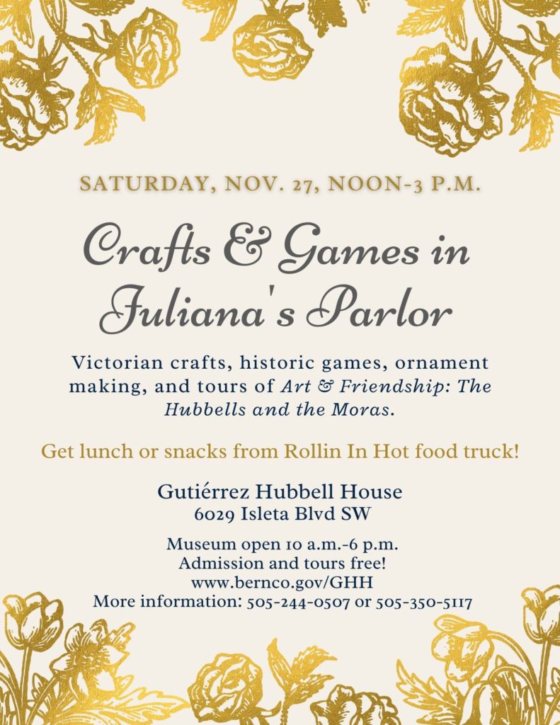 Crafts & Games in Juliana's Parlor